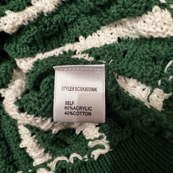 Collared Crochet Open-Stitch Cardigan Sweater Anthropologie - Picture 4 of 5